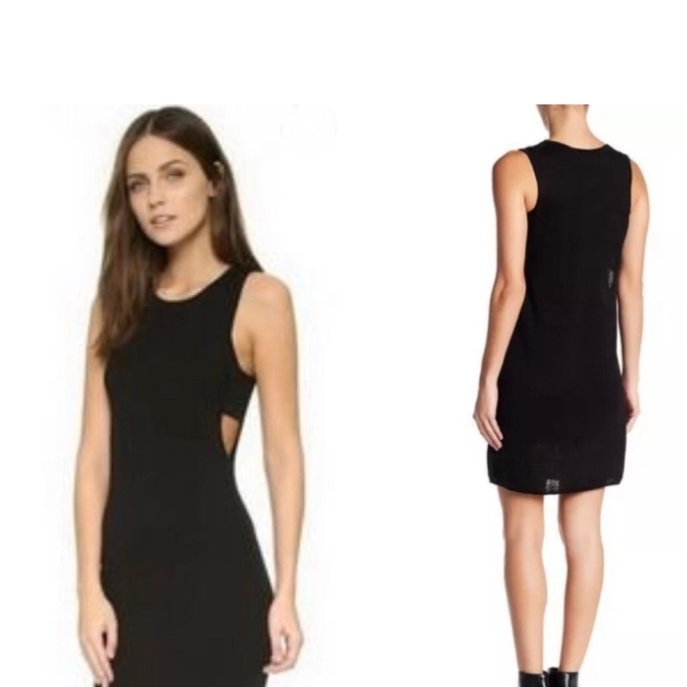 NWT 360 Sweater Black Cut Out Dress